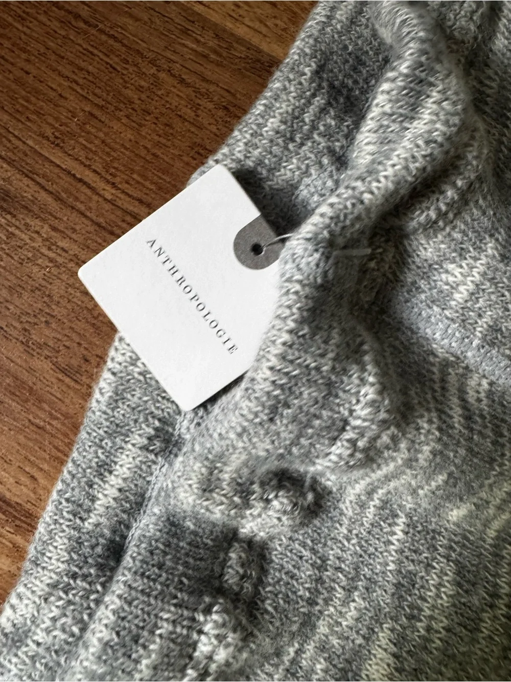 Anthropologie Womens Heather Gray Knit Leggings - NWT